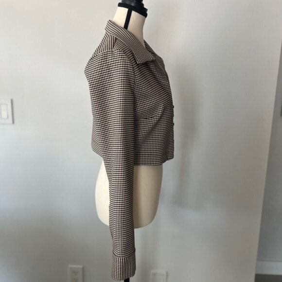 ZARA Houndstooth Crop Top - Picture 4 of 14